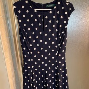 Navy Polka Dot Ralph Lauren Dress